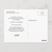 Verander de Datum Greenery Eucalyptus Leaves Foto Briefkaart (Achterkant)