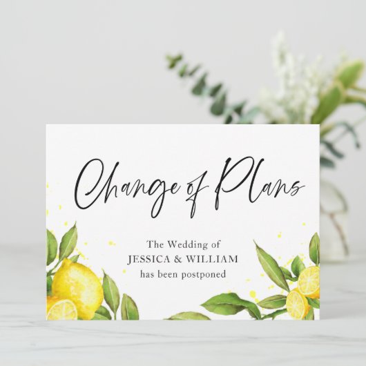 Verander de Datum Greenery van Lemons die wordt ui Kaart (Staand voorkant)