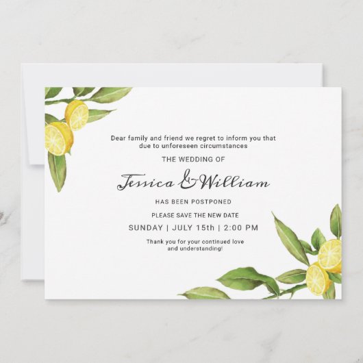 Verander de Datum Greenery van Lemons die wordt ui Kaart (Achterkant)