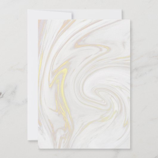 Verander de datum groen blad marmer werveling save the date (Achterkant)