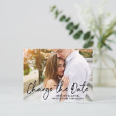 Verander de Datum Handgeschreven de Foto van het M Briefkaart (Staand voorkant)