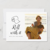 Verander de Datum Hercheduled Wedding Foto Save The Date (Voorkant)