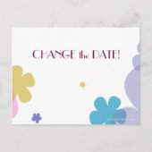 VERANDER DE DATUM Huwelijkse Jubileum Ansichtkaart Aankondigingskaart (Voorkant)