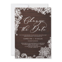 Verander de datum kant roestig hout uitstel