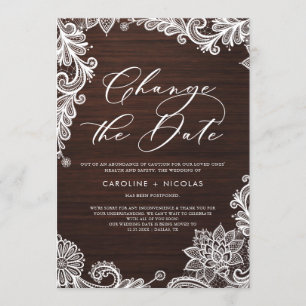 Verander de datum Kant Roestig Hout Uitstel Kaart