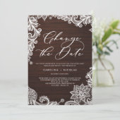 Verander de datum Kanten robuuste hout uitstel Kaart (Staand voorkant)