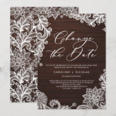 Verander de datum Kanten robuuste hout uitstel Kaart (Voorkant / Achterkant)