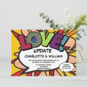 Verander de datum leuk modern stripboek save the date (Staand voorkant)