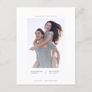 Verander de Datum Minimaliserende Aangepaste Fotob Aankondigingskaart