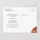 Verander de Datum Modern Abstract Tropisch die wor Briefkaart (Achterkant)