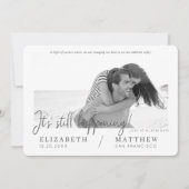 Verander de Datum Modern Chic Aangepaste Fotobruil Save The Date (Voorkant)