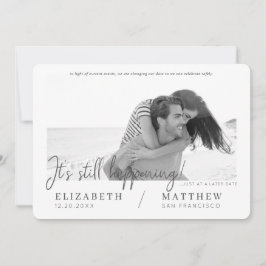 Verander de Datum Modern Chic Aangepaste Fotobruil Save The Date