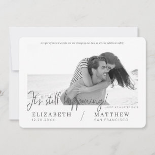 Verander de Datum Modern Chic Aangepaste Fotobruil Save The Date