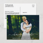 Verander de Datum Modern Trendy Manuscript Nieuwe  Briefkaart (Voorkant / Achterkant)