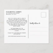 Verander de datum moderne kalligrafie script foto aankondigingskaart (Achterkant)