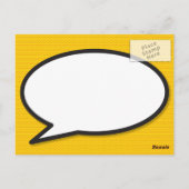 Verander de datum Moderne stripboekpret Briefkaart (Achterkant)