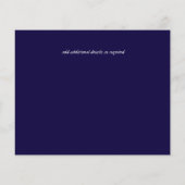 Verander de datum Navy Blauw Wit Goud BEGROTING Flyer (Achterkant)