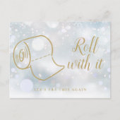 Verander de datum Nieuw plan Viering Winter Aankondigingskaart (Voorkant)