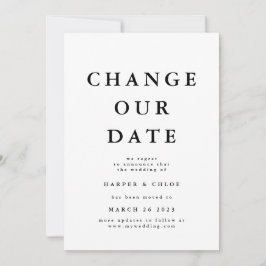 Verander de Datum Nieuwe Vertrouwdatum Save The Date