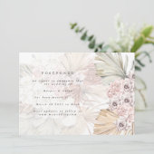 Verander de Datum Pampas Pamponed van de Foto de D Save The Date (Staand voorkant)