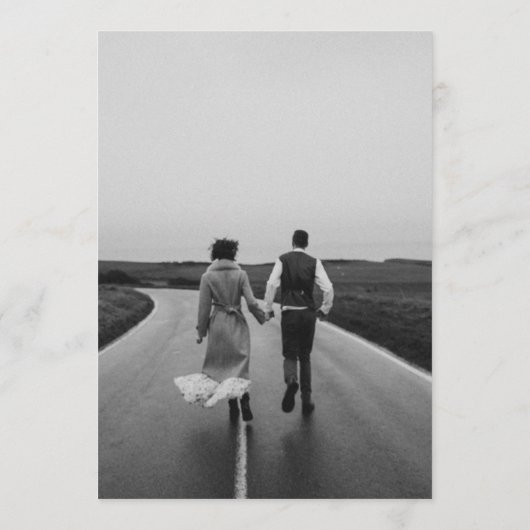 Verander de Datum QR CODE van de Foto QR Save The Date (Achterkant)