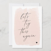 Verander de datum | Roze waterkleur kaart (Voorkant)