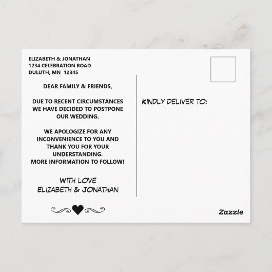 Verander de Datum Sailboten op het Briefkaart van  (Achterkant)