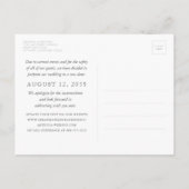 Verander de Datum Startvis Rustic Wood Beach Weddi Aankondigingskaart (Achterkant)