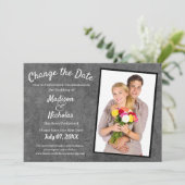 Verander de Datum toevoegen het Grauwe Gedeelte va Save The Date (Staand voorkant)