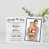 Verander de Datum toevoegen het Grauwe Gedeelte va Save The Date (Staand voorkant)