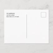 Verander de datum Tropische palmen uitgesteld Aankondigingskaart (Achterkant)