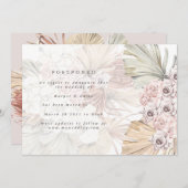 Verander de datum Tropische Pampas die de datum wo Save The Date (Voorkant / Achterkant)