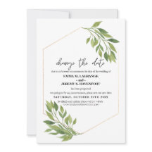 Verander de datum trouwdatum groen en gouden kader