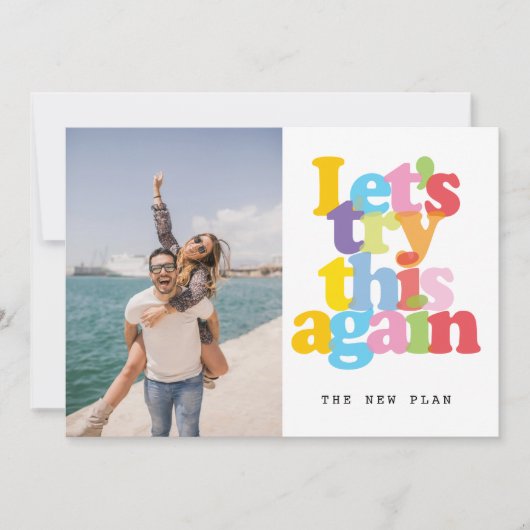 Verander de datum uitgesteld geannuleerd evenement kaart (Voorkant)