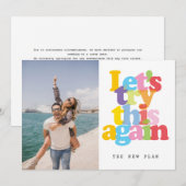 Verander de datum uitgesteld geannuleerd evenement kaart (Voorkant / Achterkant)