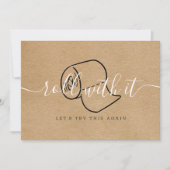 Verander de datum uitgesteld geannuleerd Rustic Bo Save The Date (Voorkant)