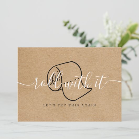 Verander de datum uitgesteld geannuleerd Rustic Bo Save The Date (Staand voorkant)