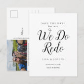 Verander de Datum Uitgesteld We doen Redo Foto Aankondigingskaart (Voorkant / Achterkant)