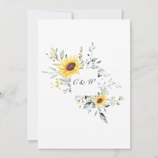 Verander de Datum Uitgestelde Elegant Eucalyptus Kaart (Achterkant)