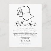 Verander de Datum Uitgestelde Geannuleerde Foto Aankondigingskaart (Voorkant)