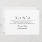 Verander de Datum Uitgestelde Geannuleerde Foto Save The Date (Achterkant)