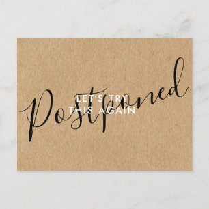 Verander de Datum Uitgestelde Geannuleerde Gebeurt Aankondigingskaart