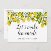 Verander de Datum Uitgestelde Geannuleerde Gebeurt Aankondigingskaart (Voorkant / Achterkant)