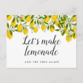 Verander de Datum Uitgestelde Geannuleerde Gebeurt Aankondigingskaart (Voorkant)