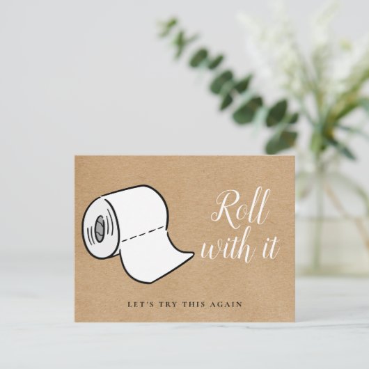 Verander de Datum Uitgestelde Geannuleerde Gebeurt Briefkaart (Staand voorkant)