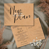 Verander de Datum Uitgestelde Geannuleerde Gebeurt Briefkaart