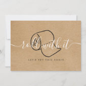 Verander de Datum Uitgestelde Geannuleerde Rustic  Save The Date (Voorkant)