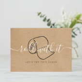 Verander de Datum Uitgestelde Geannuleerde Rustic  Save The Date (Staand voorkant)