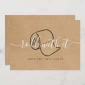 Verander de Datum Uitgestelde Geannuleerde Rustic  Save The Date (Voorkant / Achterkant)