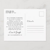 Verander De Datum Uitgestelde Gebeurtenis Kleurig Aankondigingskaart (Achterkant)